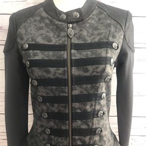 Harley Davidson black gray moto jacket